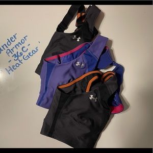 3 HEAT GEAR under armor womens sports bras